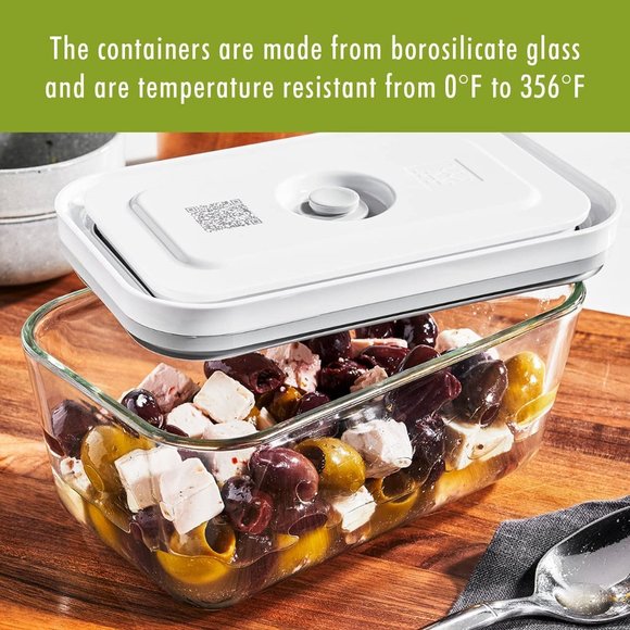 NIB ZWILLING Fresh & Save 3-pc Glass Food Storage Container, Meal Prep Container - Picture 11 of 14